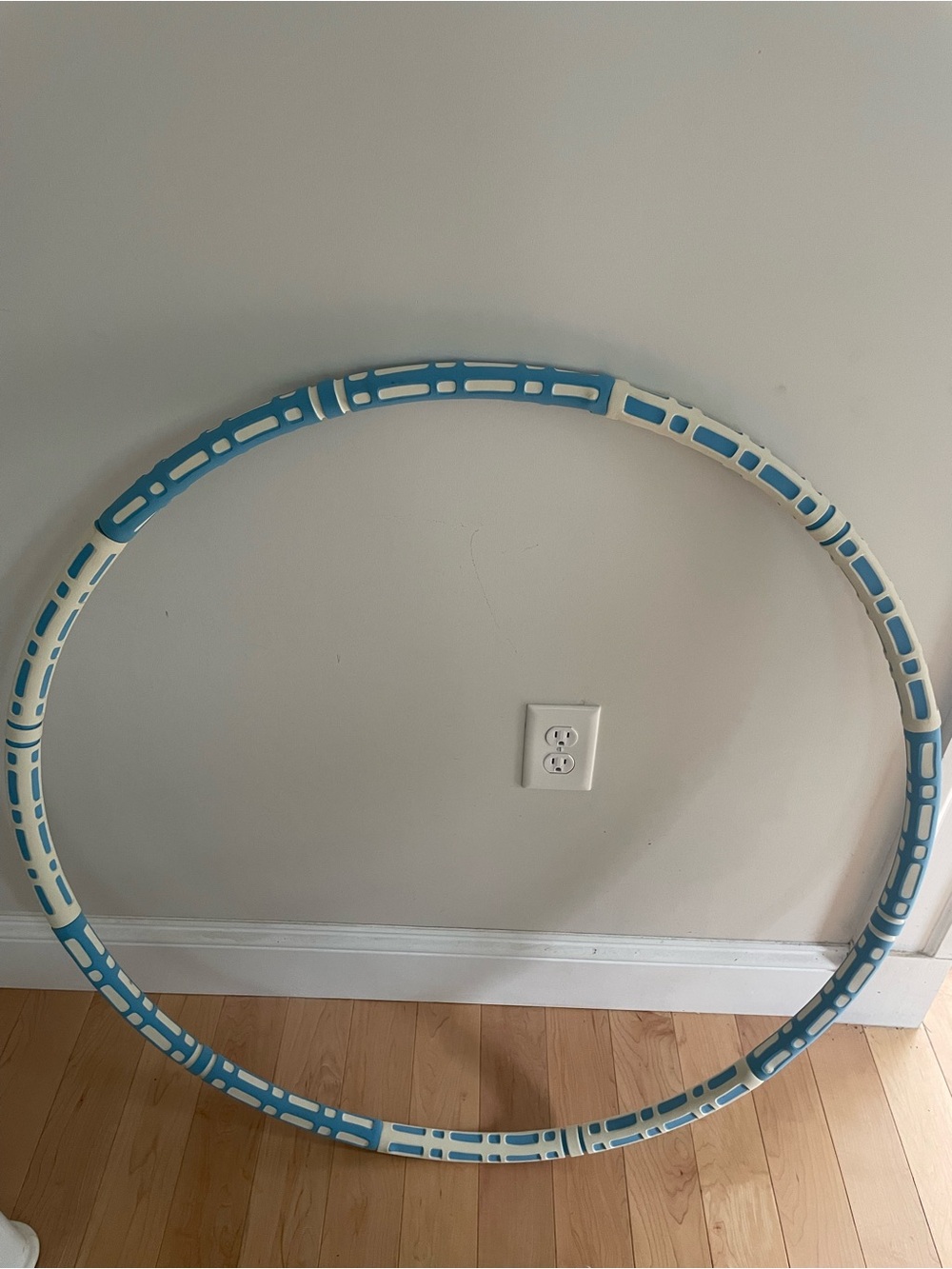 Blue and White Decorative Wall Hoop - Unbranded